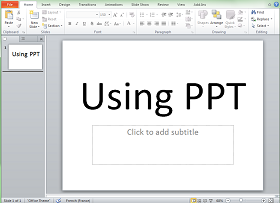 Using PowerPoint for MFL