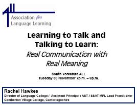 Talking to Learn